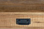 GINER Y COLOMER Mesa de Centro Industrial con Cajones en Madera de Mango y Metal Natural 120x60cm